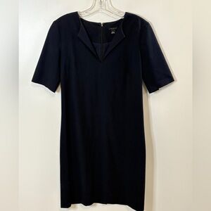 🔥FLASH SALE! Ann Taylor Classic Navy Midi V-Neck Dress | 0